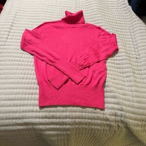 Moda International Vibrant Pink Turtleneck Sweater